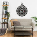 Allah (SWT) name and Premium Metal Islamic Wall Clock
