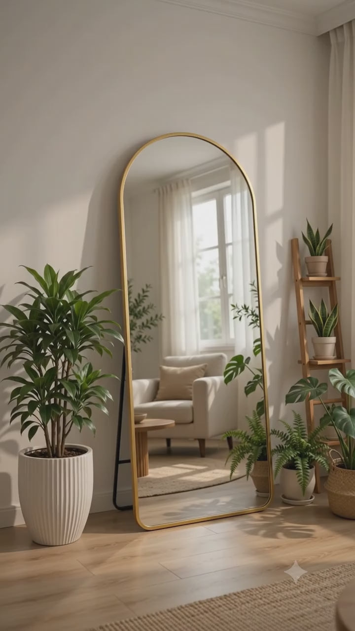 Aura Arched Full-Length Mirror – Minimalist Mirror